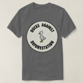Eenden tegen ontbossing Landbescherming T-shirt (Design voorkant)