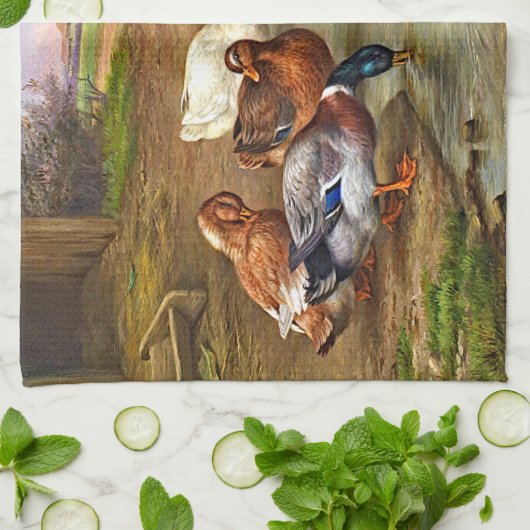  eenden theedoek (Gevouwen)