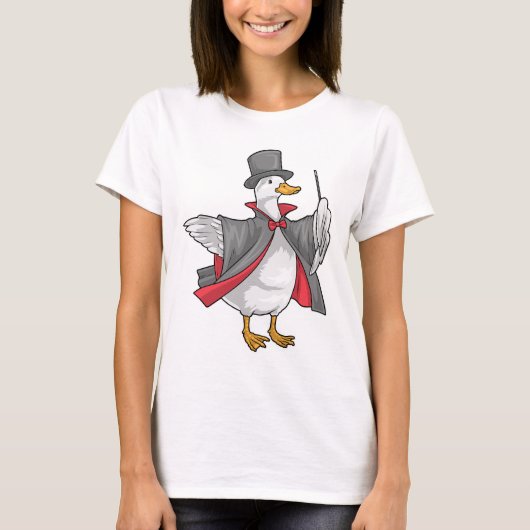 Eenden Tovenaar Toverstaf T-shirt (Voorkant)