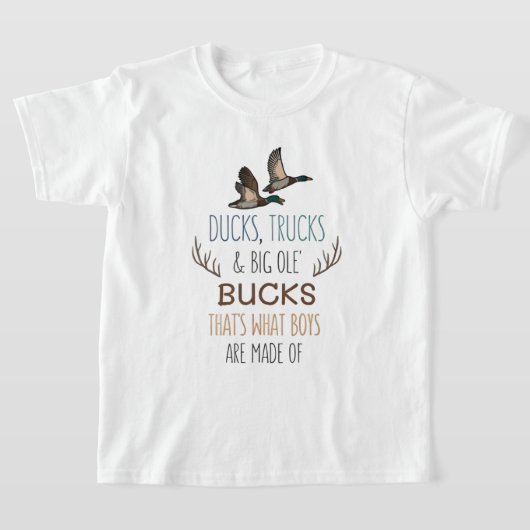 Eenden, Trucks & Bucks Graphic T-shirt voor kinder (Laagn)