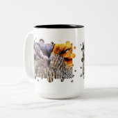 EENDEN TWEEKLEURIGE KOFFIEMOK (Voorkant links)
