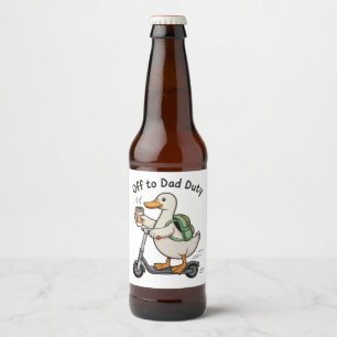 Eenden vader plichten Vaderdag Opa Echtgenoot Bier Etiket