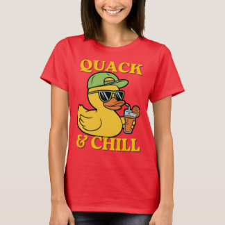 Eenden Vakantie – Eend in tropische vakantie T-shirt