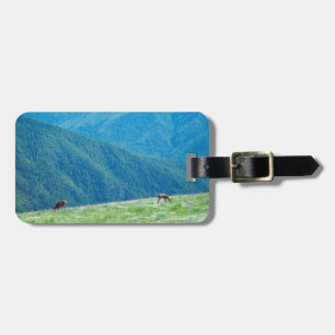 Eenden van de bergen bagagelabel