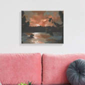 Eenden vestigen zich in canvas afdruk (Insitu (Woonkamer))