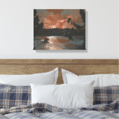 Eenden vestigen zich in canvas afdruk (Insitu (Slaapkamer))
