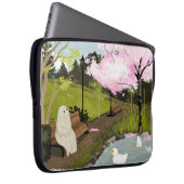 Eenden Vijver - Lente Laptop Sleeve (Voorkant Rechts)