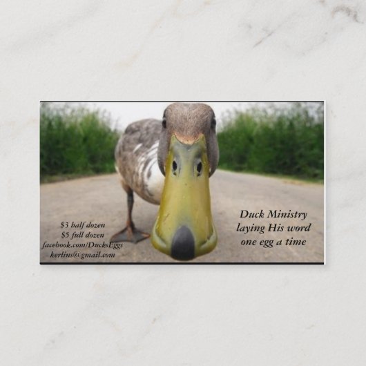 eenden visitekaartjes (Achterkant)