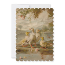 Eenden - Vlakke uitnodigingsgrootte: 12,7 cm x 17,