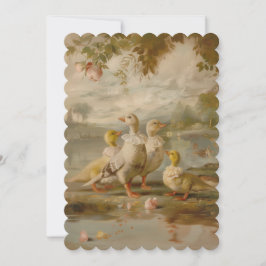 Eenden - Vlakke uitnodigingsgrootte: 12,7 cm x 17, Kaart