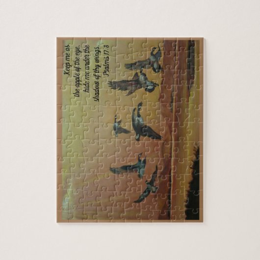 Eenden vliegen legpuzzel (Verticaal)