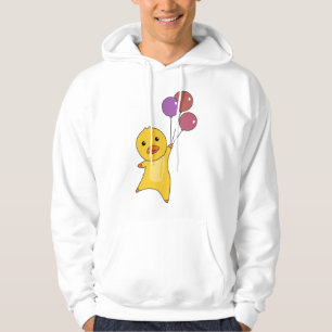 Eenden vliegen met ballonnen zoete dieren voor hoodie