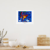 Eenden Voeren Schilderij Poster (Keuken)