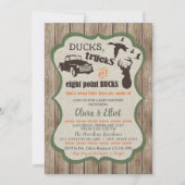 Eenden, vrachtwagens en Eight Point Bucks Deer Bab Kaart (Voorkant)