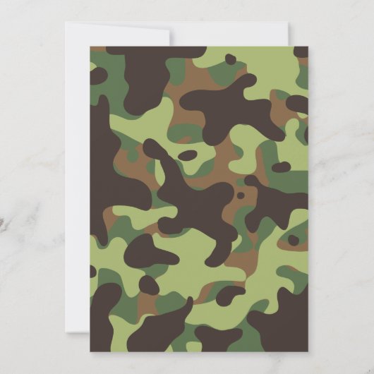 Eenden, vrachtwagens en Eight Point Bucks Deer Bab Kaart (Achterkant)