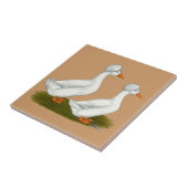 Eenden: White Crested Tegeltje (Zijkant)