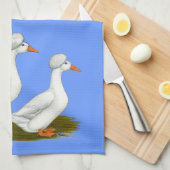 Eenden:  White Crested Theedoek (Quarter Fold)