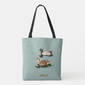 Eenden wilde eenden tote bag (Achterkant)