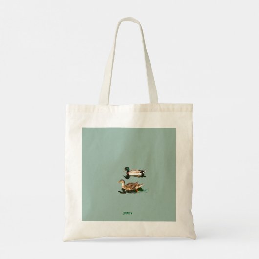 Eenden wilde eenden tote bag (Achterkant)