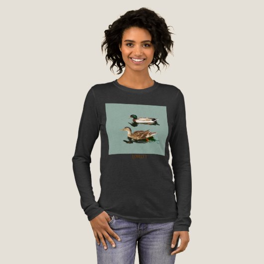 Eenden wilde eenden Tri-Blend shirt (Voorkant)