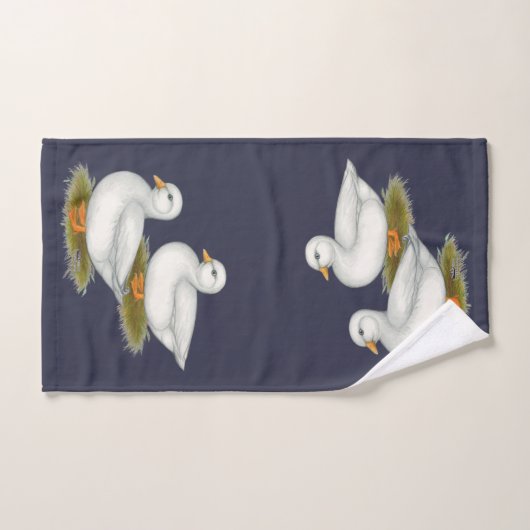 Eenden: Witte oproepen Bad Handdoek (Handdoek)