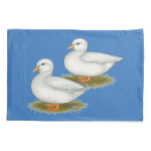 Eenden: Witte oproepen Kussensloop (Achterkant)