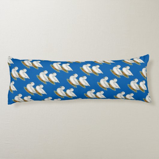 Eenden: Witte oproepen Lichaamskussen (Achterkant)