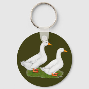 Eenden: Witte pekins Sleutelhanger