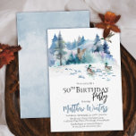 Eenden Woodland Forest Natuur 50th Birthday Party Kaart<br><div class="desc">Natuur-themed,  bos scène met eenden feest voor zijn 50e verjaardag. Composietontwerp per feestdag — Design.</div>