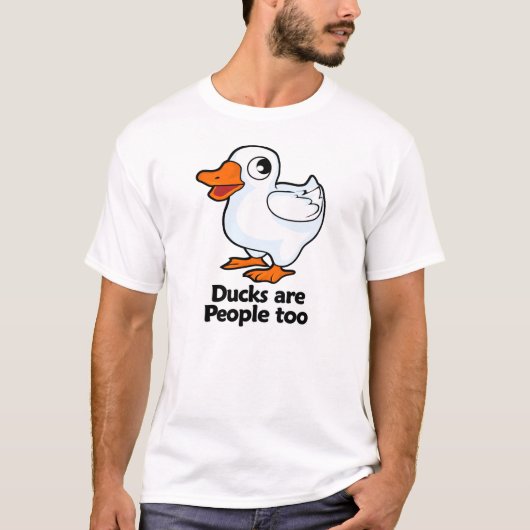 Eenden zijn ook mensen t-shirt (Voorkant)