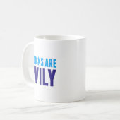 "Eenden zijn vrolijk" door een praktisch huwelijk Koffiemok (Voorkant links)