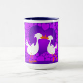 Eenden zoenen, mok (Midden)