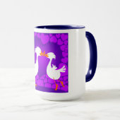 Eenden zoenen, mok (Voorkant rechts)