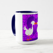 Eenden zoenen, mok (Voorkant links)