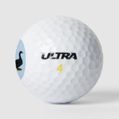Eenden: Zwarte Cayugas Golfballen (Logo)