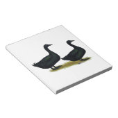 Eenden: Zwarte Cayugas Notitieblok (Schuin)