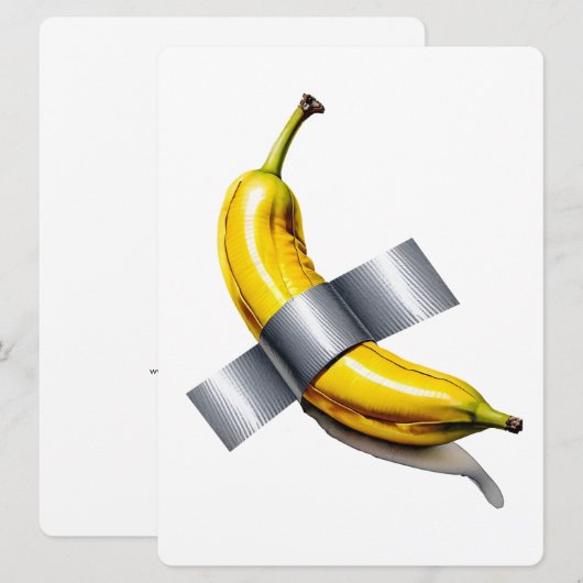 eendenbanaan feestdagenkaart (Voorkant / Achterkant)