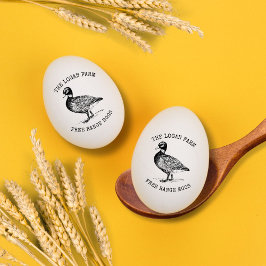  eendenboerderij gepersonaliseerde eierstempel rubberstempel