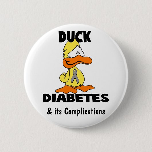 Eendendiabetes - Gepersonaliseerd Ronde Button 5,7 Cm (Voorkant)