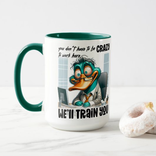 Eendendrainer Humor Mok (Met donut)