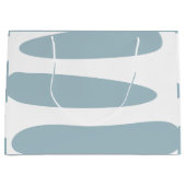 Eendenei Blauw en Wit Abstract Grote Cadeautas (Voorkant)