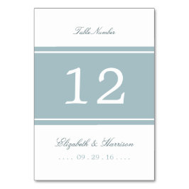 EendenEi Blauw Moderne Trouwtafel Nr. Kaart
