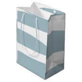 Eendenei en witte Abstract Medium Cadeauzakje (Achterkant Gekanteld)