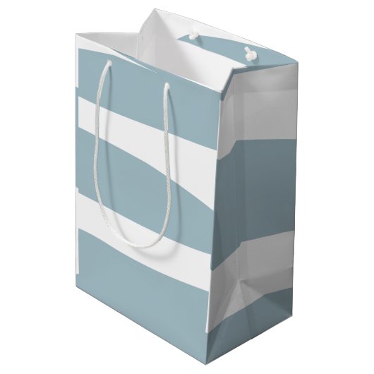 Eendenei en witte Abstractie Medium Cadeauzakje (Achterkant Gekanteld)