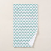 Eendenei Groen/Blauwe Driehoek Bad Handdoek (Handdoek)