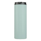 Eendenei Groen Monogram Moderne Minimalistische Thermosbeker (Achterkant)