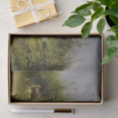 Eendenfamilie bij de vijver van Carl Jutz Tissuepapier (Geschenk)