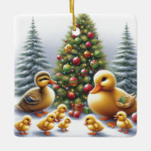 Eendenfamilie Kerst Ornament