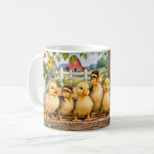 Eendenfamilie Leven Boerderijmok Koffiemok
