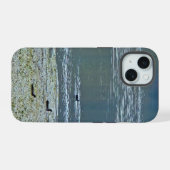 Eendenfamilie Telefoonhoes iPhone 15 Case (Achterkant horizontaal)